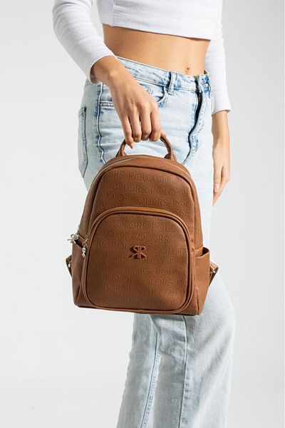 ImPolo Asian Tabagograph Printed Women's Backpack - 27X32 Size