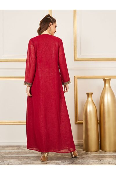 Maxim Creation By Styli Handwork Beaded Detail Belted Kaftan