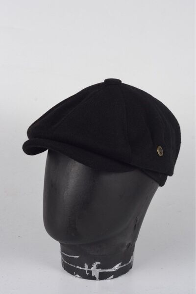 mercantoptan Kışlık 8 Parca Kaşmir Düz Renk Peaky Blinders Model Erkek Kasket...