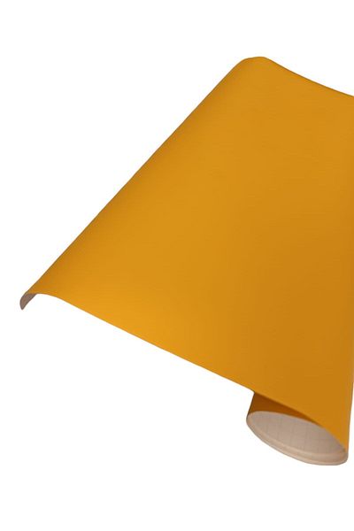 ESEMİZ White Furniture Covering - Durable Car Engine Foil, Matte Yellow Color, 126cm X 30cm