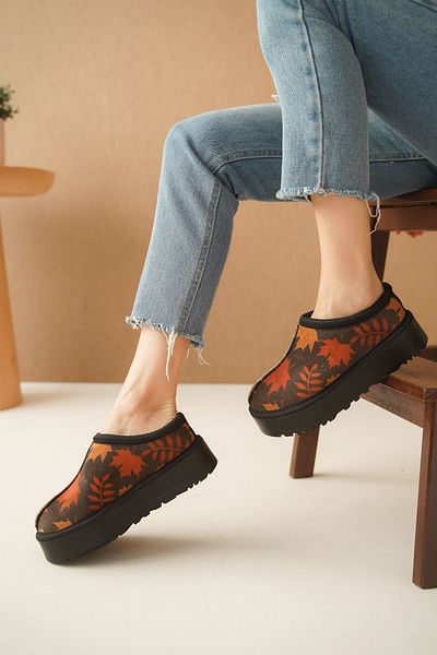 Lively Stylish Αδιάβροχες γούνινες παντόφλες για το σπίτι - Άνετη χοντρή σόλα