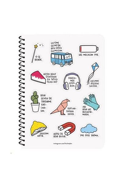 KESKİN COLOR A4 Spirala Linie Sharp Color Hisli Ştuff - 80yp.notebook- Sunt încărcat acum