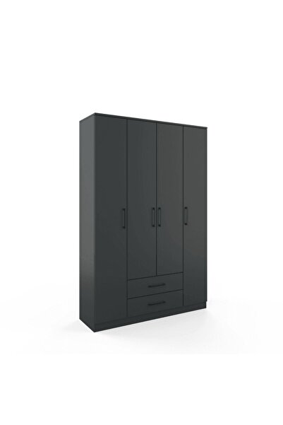 ANZERA Berlin Gardırop 003 - Antrasit - Çekmeceli - Kapaklı