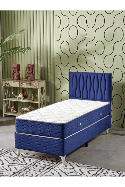 beehanem Almula Tek Kişilik 3Lü Set Yatak+Baza+Başlık