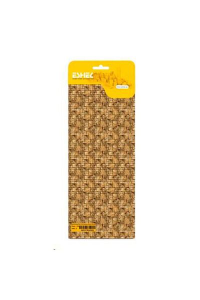 Eshel Brown Cube Stone Patterned Cardboard Wall--1/50--3 L