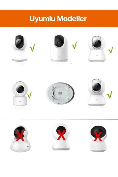 Th3D Xiaomi Home 360° 2k C200 C300 C400 C500 Kamera Montaj Braketi