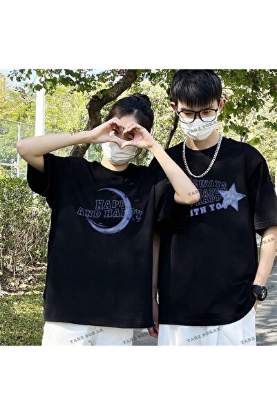 Tarzsokak Noul sezon Tir Harajuku Style Couple Lover Couple - 2 piese