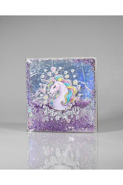 4nio MAGICAL UNICORN SILVERY DESIGN ΣΤΑΥΡΟΣ ΣΤΑΥΡΟΣ ΜΕ ΥΔΑΤΙΚΟ ΚΑΛΥΜΜΑ