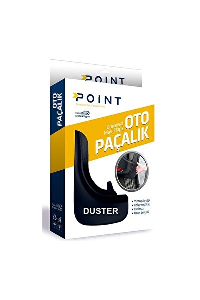 Oto Aksesuarcım Dacia Duster Yazılı Paçalık Tozluk Çamurluk Siyah 2'li