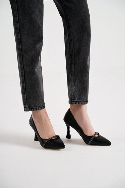 Glenz Women's Stone Heeled Shoes Ts1096
