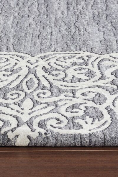 RENKLİBUTİK Modern Desenlerde Kadife Dokulu Lastikli Süngerli Kaymaz Yıkanabilir Halı Örtüsü - 9 m2