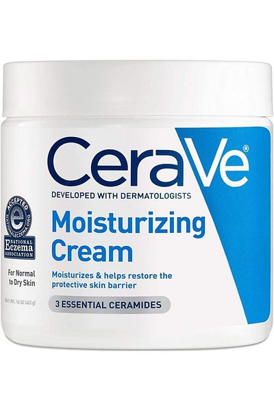 CeraVe Moisturizing Cream, 48H Body & Face Moisturizer, Dry to Very Dry Skin, 16oz, Fragrance-Free