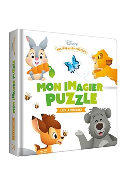 Hachette ألغاز ديزني بيبي ميس بريميرز Mon Imagier Puzzle Les Animaux