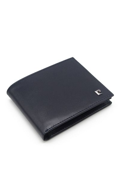 Pierre Cardin Men's Wallet - Navy Blue Analine Leather, Model 2062O15
