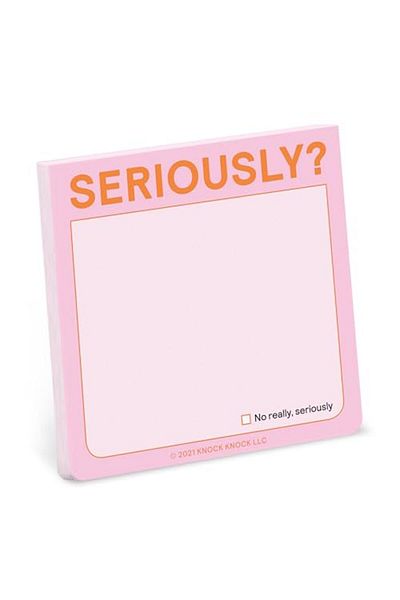 Macmillan Distribution Knock Knock Seriously Sticky Note Pastel Version