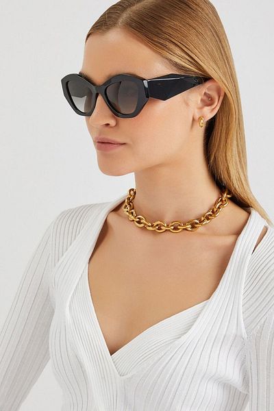 Della Pianto Paula Unisex Black Sunglasses - Comfortable and Stylish Design