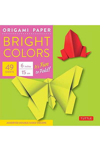 Ingram Origami Paper Bright Colors 6 49 Sheets Tuttle Origami Paper Origami Sheets Printed With 6