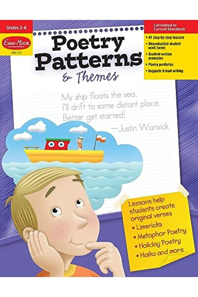 Evan Moor Educational أنماط وموضوعات الشعر للصف الثالث والسادس - مورد للمعلم