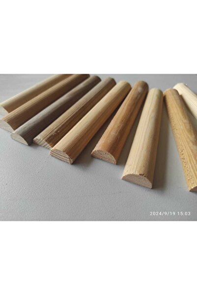 Marangozi Ahşap Çıta Yarım Daire 20 Cm - 50 Adet