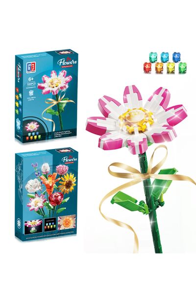 Gokidy Renkli Işıklı Blok Çiçek - Papatya