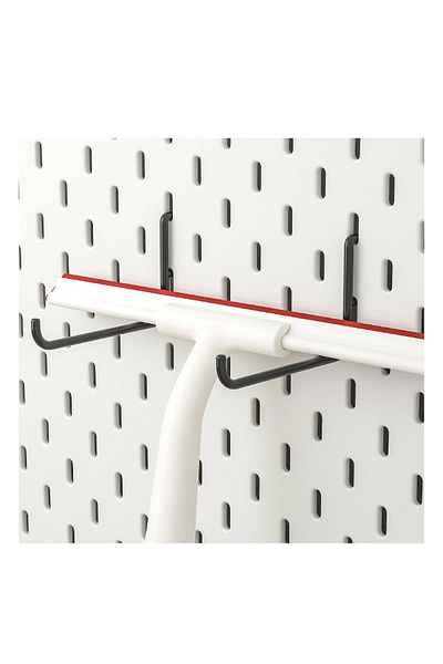 IKEA Skadis 2-Piece Hook, Multi-Purpose Board Piece, Black, 9.5X6 cm