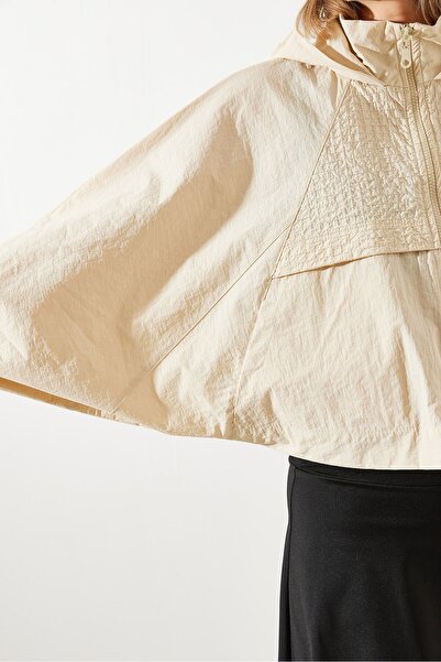 Bianco Lucci Γυναικείο αδιάβροχο με κουκούλα και κάλυμμα πλάτης MBMS001 - 60501001