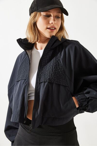 Bianco Lucci Damen-Regenmantel mit Kapuze und Rückendeckel MBMS001 - 60501001