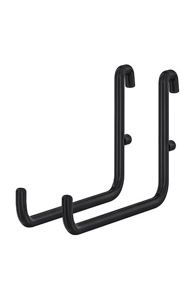 IKEA Skadis 2-Piece Hook, Multi-Purpose Board Piece, Black, 9.5X6 cm