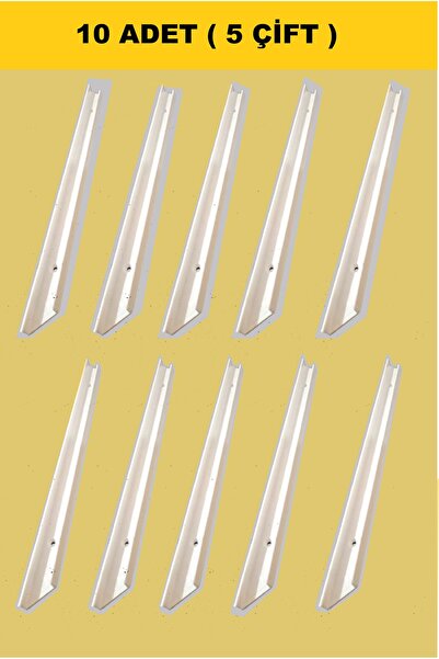 İYON LİFE Montessori Oyuncak Dolabı Rayı 10 Adet Saklama Kutusu Rayı 28 Cm Beyaz