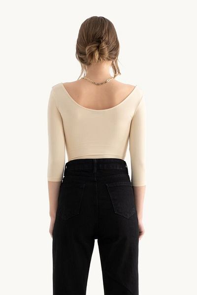 Hiccup Μακρυμάνικο Πόλο Bodycon Top