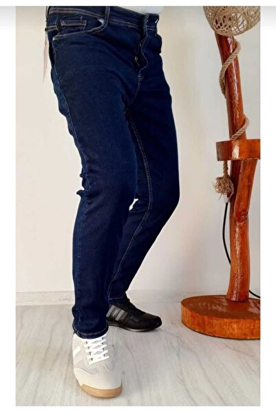 KING SEZAR Ανδρικό μπλε τζιν με λεπτή εφαρμογή