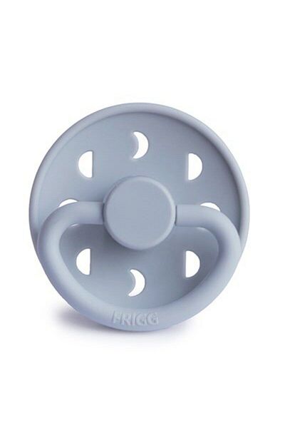 Frigg 0-6 Months Powder Blue Moon Phase Silicone Pacifier