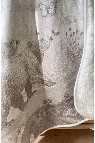 Alpar Tekstil Welsoft Plush Baby Blanket - Double Sided, 75X90Cm/Pencil