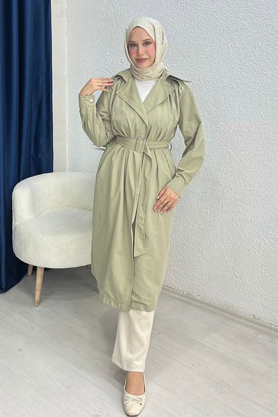 lurex moda Special Production - Trench Detailed Jeans