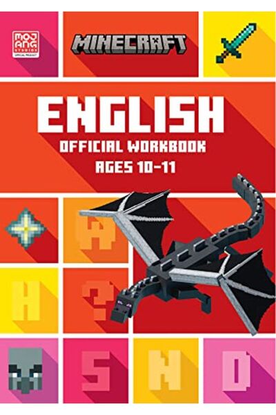 Harper Collins كتاب تدريبات Minecraft English Ages 1011 الرسمي