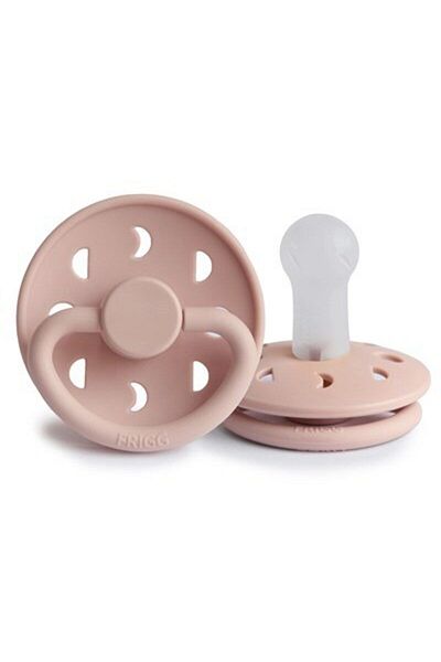 Frigg Moon Bear Silicone Pacifier - Blush 6-18 Months