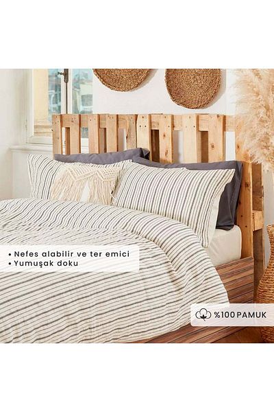 Bella Maison Комплект завивки Sevilla King Size, антрацит (240X220)