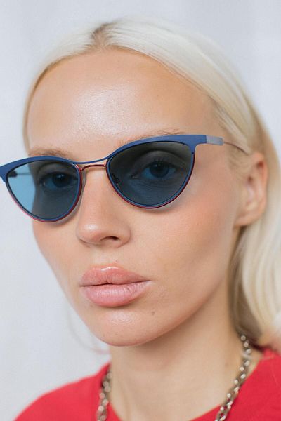 Bilge Karga Dellina Navy Red Blue Sunglasses