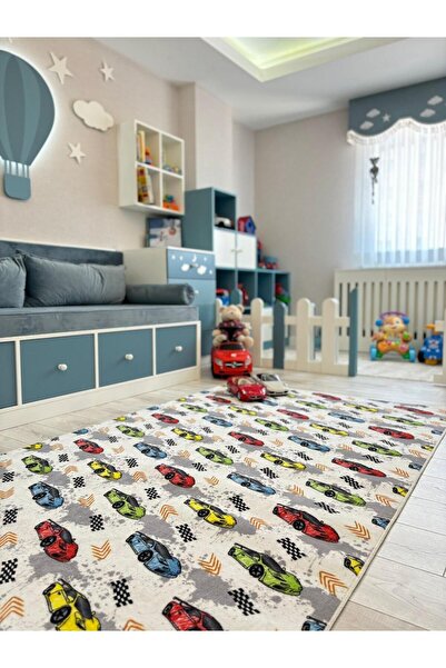 venucci home & living Simurg Yumuşak Kaymaz Taban Post Peluş Shaggy Salon Otu...