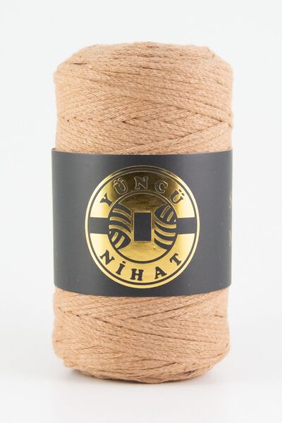 Yüncü Nihat Pamuk Makrome Ipi (219) KAHVERENGİ 200gr 200mt Cotton Zincir Makr...