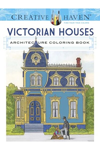 Dover كتاب تلوين العمارة الفيكتورية من Creative Haven