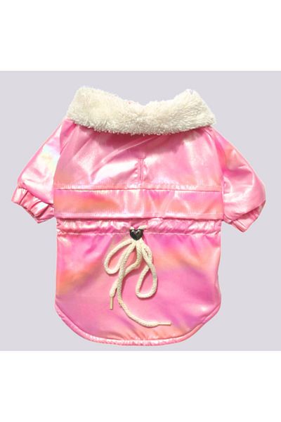 GedyCo Shiny Rose Small Breed Dog Coat with Thick Fleece