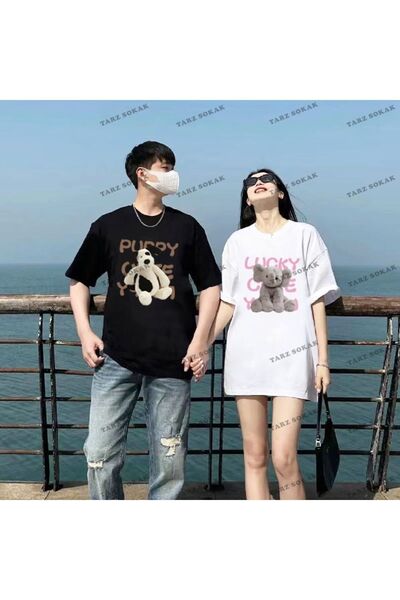 Tarzsokak Noul sezon Tir Harajuku Style Couple Lover Couple - 2 piese