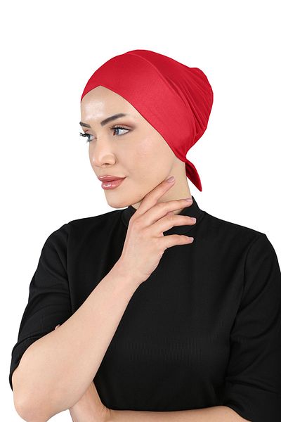 Ecardin Red Clima Fit Cross Bonnet - Breathable, St 258