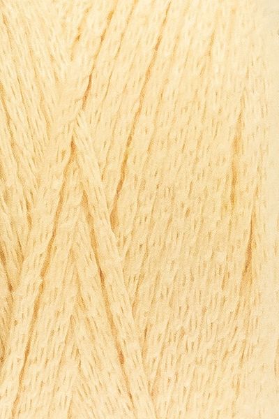 Yüncü Nihat Ανοιχτόχρωμη βαμβακερή τσάντα Sari Macrame - 213 μοντέλο, 200gr 200mt, λεπτομέρεια αλυσίδας, Supla και βαμβακερό σχοινί