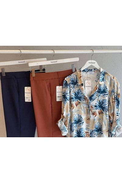 Hanezza Plus Size "Toskana" Patterned Cotton-Viscose Tunic |   Stylish Shirt