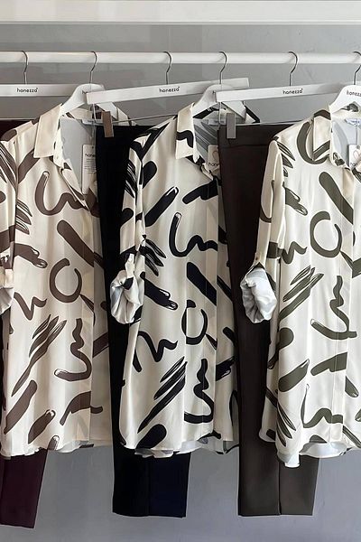Hanezza Tokyo Pattern |   Plus Size Viscose Shirt