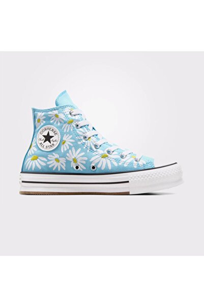 Converse Chuck Taylor All Star Lift Platform Floral Kadın Mavi Sneaker