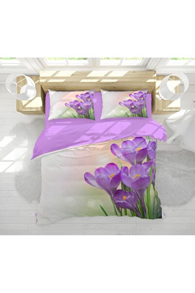 Home Nevresimhome Floral Pattern 3D Dimensional Double Bedding Set