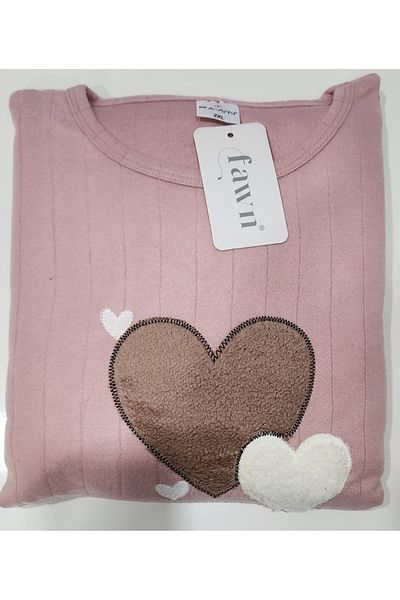 FAWN Plus Size Interlock Mother Pajamas Set 3207
